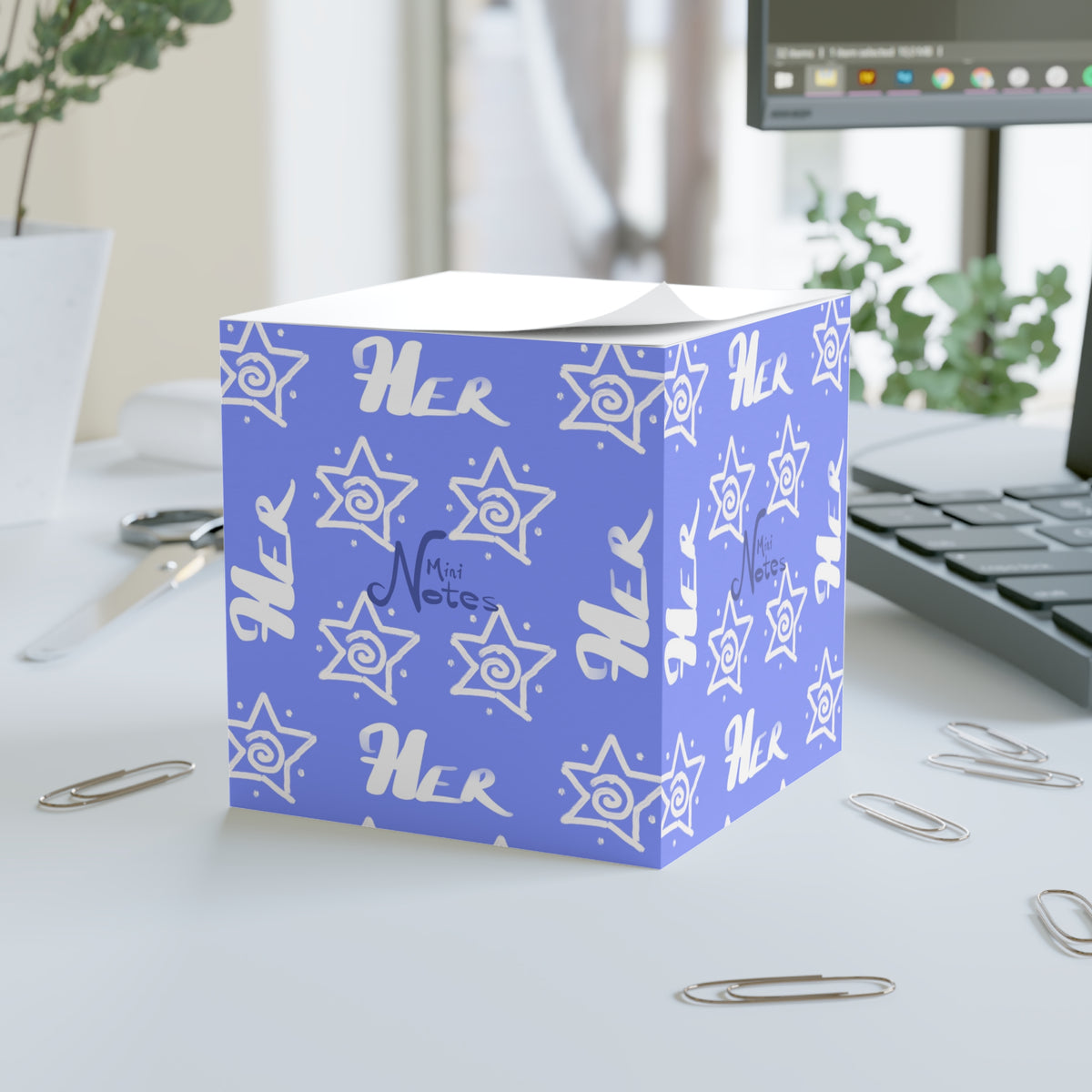 Her Mini Notes Cube — Sticky Note Pad